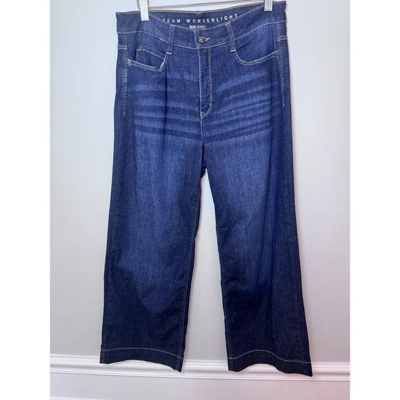MAC JEANS Dream Wonderlight Wide Cropped Jeans Stretchy Size 38 US 8 NEW $269 - Picture 4 of 16